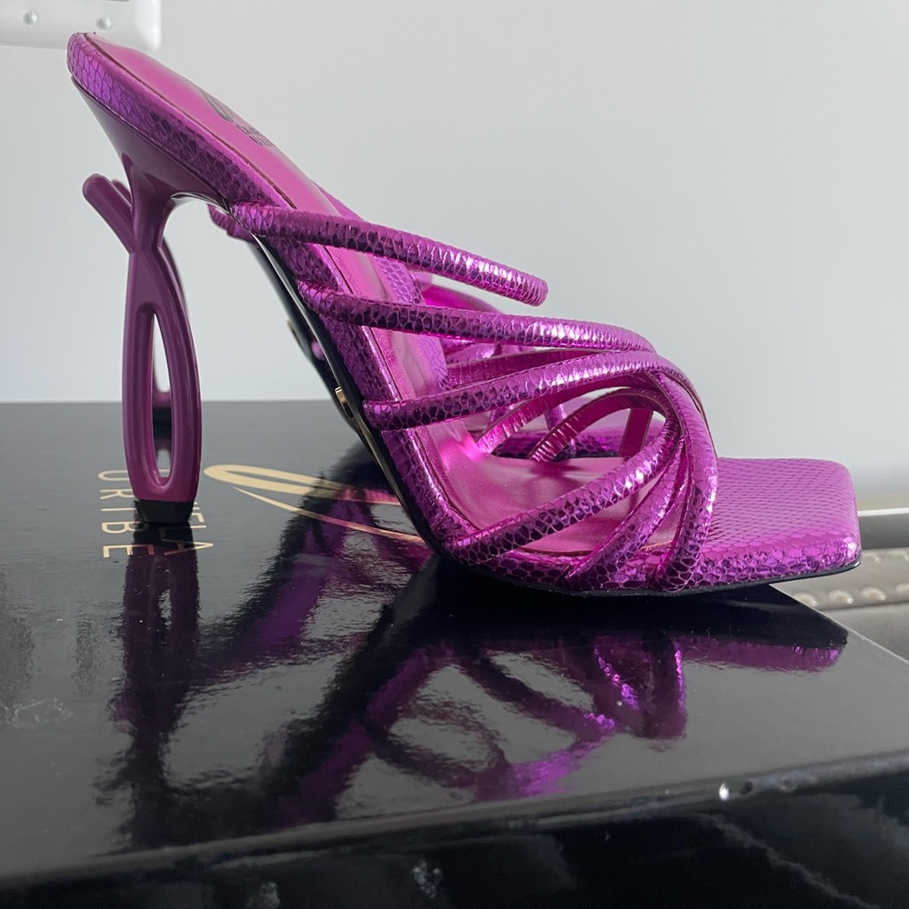 Daniela Uribe Entwine Sandal Electric Pink 39 NEW